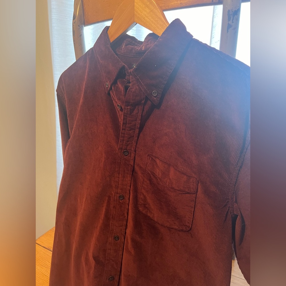 Banana Republic corduroy button down.
